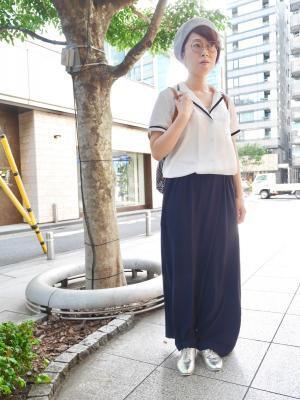 【おしゃれびとスナップ #９】小物使いが巧みなマリンルックで“大人の休日”