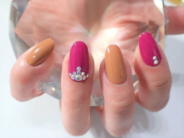 秋ネイルに使える100均ネイルカラー５色とデザイン【マニキュアでセルフネイル】