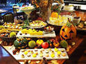 ハロウィンがテーマのドルチェブッフェ。「デザートピッツァ」も味わって