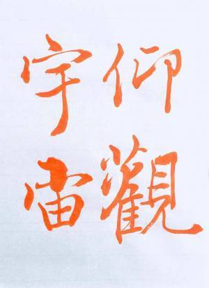 書道家「海老原露巌」の今日の一文字「観」