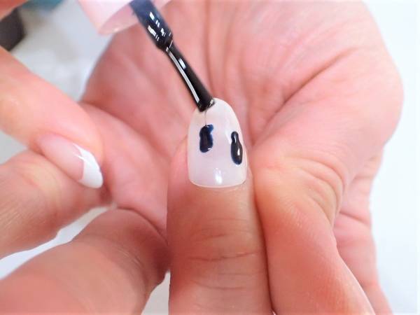 冬仕様・タイダイネイルの簡単なやり方【マニキュアでセルフネイル】