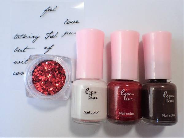 甘すぎないかわいさ！　バレンタインネイルの簡単なやり方【マニキュアでセルフネイル】