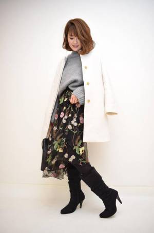 プロ直伝！　「バレンタイン × ロングブーツ」の大人っぽコーデ３選