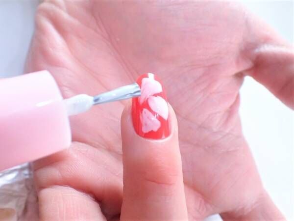 イエロー レッドでつくる大人春ネイル マニキュアでセルフネイル ウーマンエキサイト 2 3