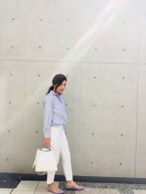 UNIQLOのフラットシューズはパープルがおすすめ