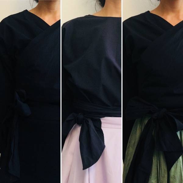 UNIQLO ２WAYカシュクールシャツは優秀。体型別「美シルエット」の作り方