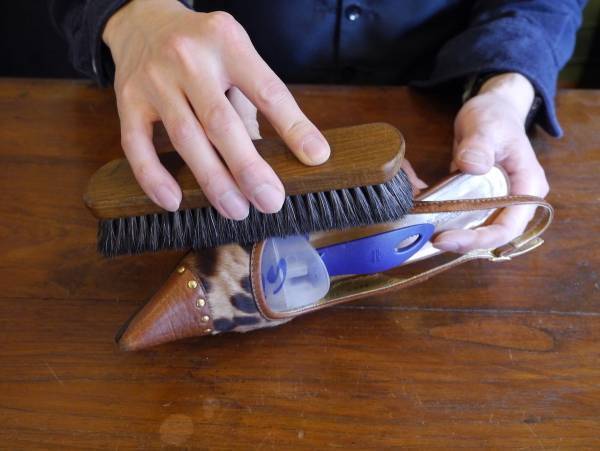 ハラコ素材の靴のお手入れ方法