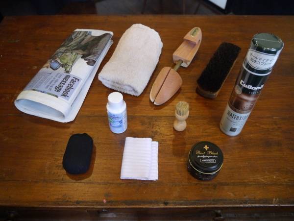 革靴が濡れたときのお手入れ方法