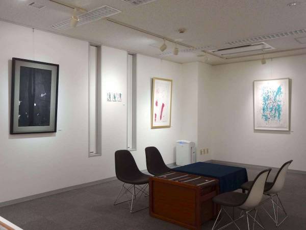 銀座のギャラリー上田で「墨アート展」が開催中