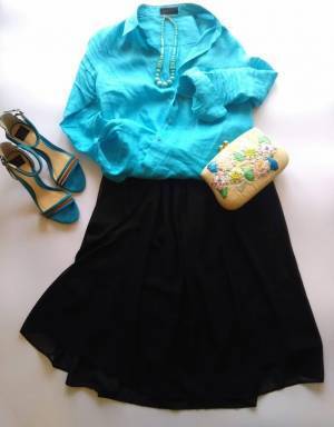 楽なのに上品だから嬉しい。裾が揺れるスカートで気分が上がる