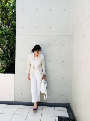 ZARAのリネンジャケットが優秀。１枚あれば上品に羽織れます