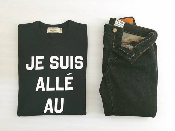 パリ発「MAISON KITSUNÉ」のTシャツが名品。印象的なきれいめコーデが叶います