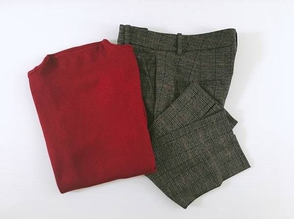 ZARAのグレンチェック柄パンツが優秀。幅広いコーデに使えます