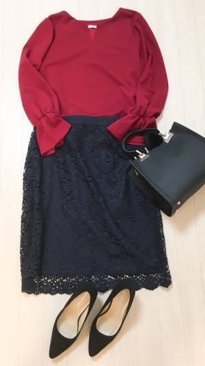 UNIQLOのレーススカートが優秀。着映えも着痩せも叶えます