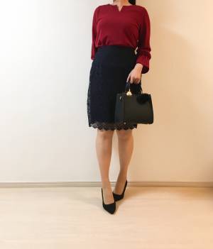 UNIQLOのレーススカートが優秀。着映えも着痩せも叶えます