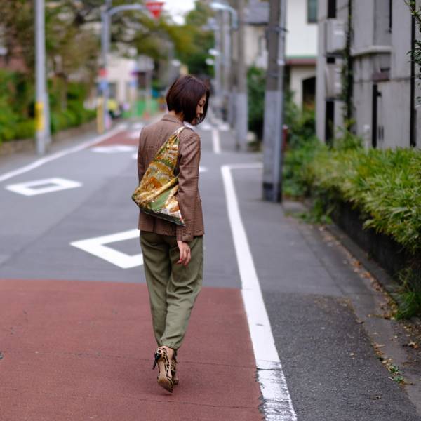 柄物×柄物は「秋色トーン」でまとめるとおしゃれになる