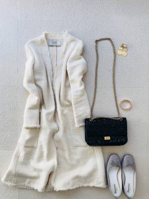 ZARAでCHANEL風ジャケットを手に入れて。シンプルコーデが品良く仕上がります