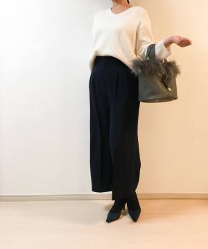 UNIQLOドレープワイドパンツが優秀。脚長＆細見えが両方叶います