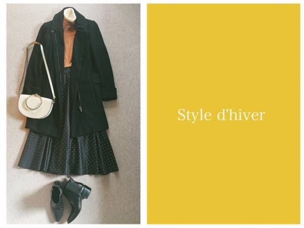 ドット柄スカートを甘すぎない大人コーデに仕上げるコツ