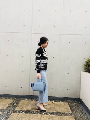 GUボーダーニットで叶える、CHANELクルーズコレクション風コーデ