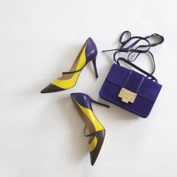 パープルは難しい？　実は定番色に馴染みます