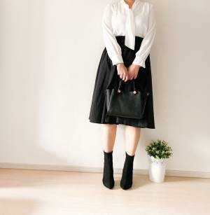 GU「ボウタイブラウス」が優秀！　1490円できれいめコーデ