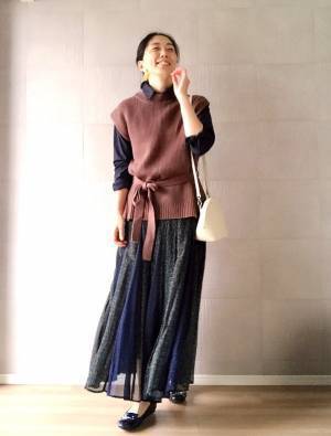 GUのニットベストが買い！　790円で初秋から真冬までOK