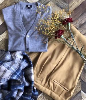 UNIQLOのメンズカーディガンを女性らしく！　目指すは「脱・普通」