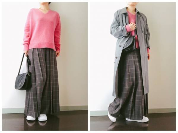 OPAQUEのプチプラ上質ニットは2990円。ラズベリーピンクが大人可愛い！