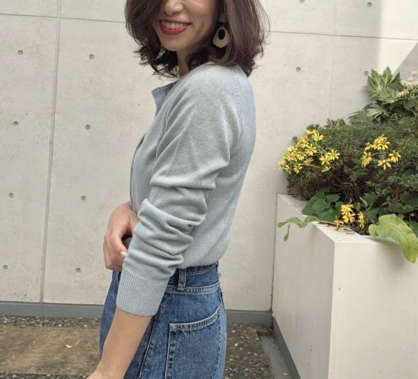 GUソフトリッチカーディガンで華やかに垢抜け！　真冬のきれい色が旬