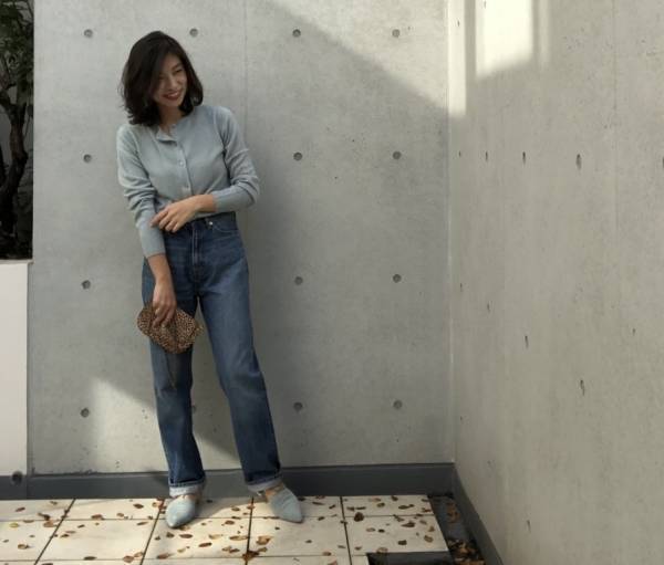 GUソフトリッチカーディガンで華やかに垢抜け！　真冬のきれい色が旬