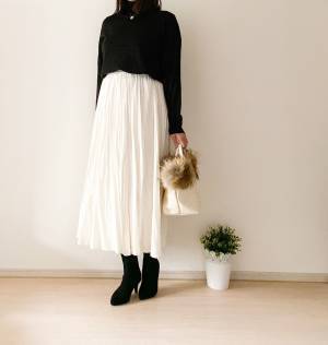 GUのタートルネックが優秀。1490円ですっきり細見え！