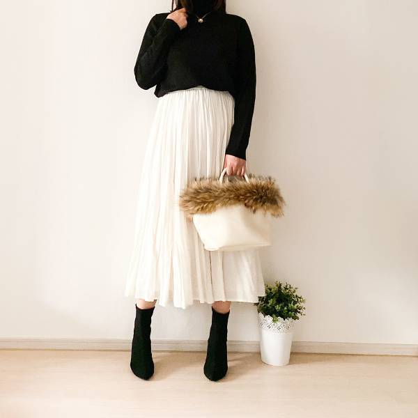 GUのタートルネックが優秀。1490円ですっきり細見え！