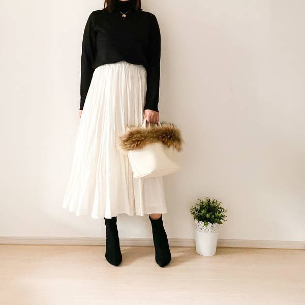 GUのタートルネックが優秀。1490円ですっきり細見え！