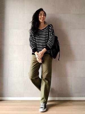 ご近所コーデを格上げ！　大人のボーダー着こなし術