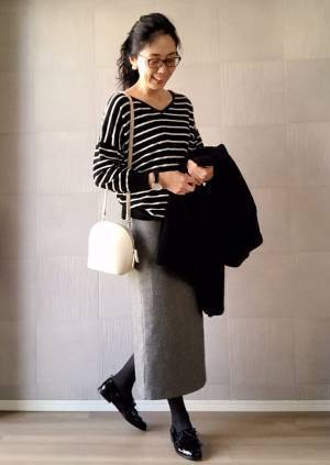 ご近所コーデを格上げ！　大人のボーダー着こなし術