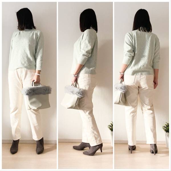 SNSでも話題沸騰！　UNIQLOの春ニット1990円であったか春色コーデ