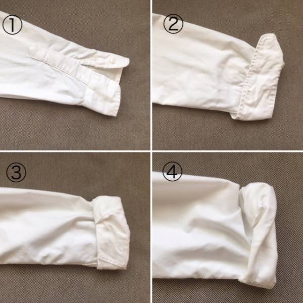 シャツの袖のまくり方、裾イン方法。こなれ感を出す簡単なコツ