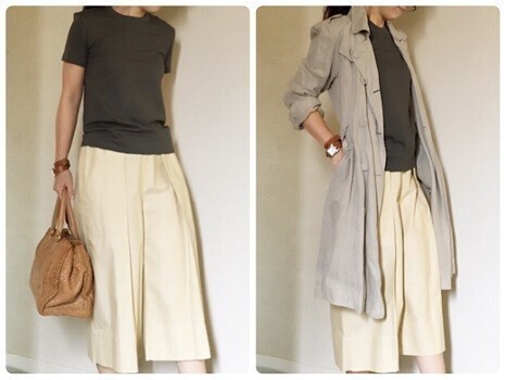 Uniqlo UのTシャツが大人上品。１枚でこなれ感が叶います