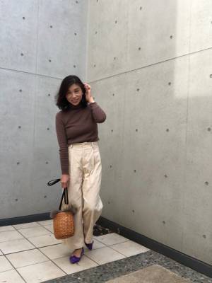 パープルシューズのススメ。プチプラコーデも品良く仕上がります