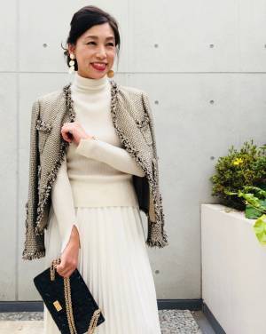 初詣コーデは「白で品良く」まとめるのがおすすめ