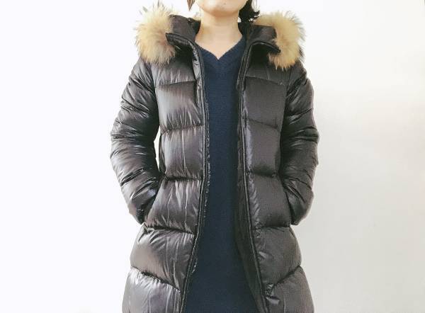 ダウンで着痩せするコツは「ニット」の選び方にあった！