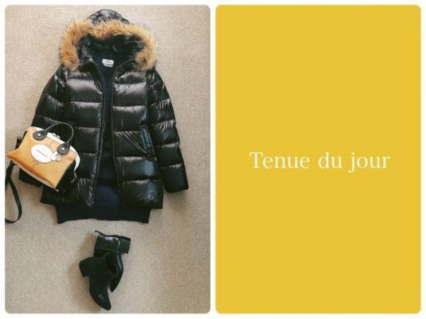 ダウンで着痩せするコツは「ニット」の選び方にあった！