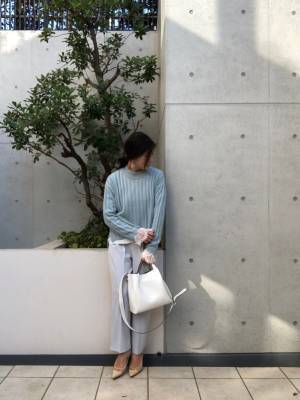 GUワイドリブニットが上品見え！　990円なんて信じられない