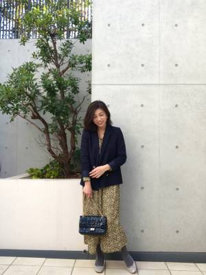 GU小花柄ワンピが上品キレイ。2990円なんて信じられない