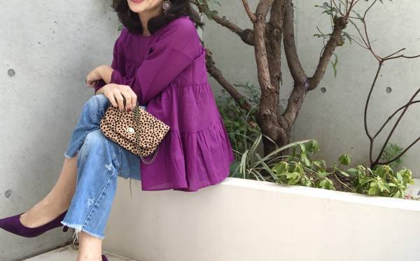 GUティアードブラウスで大人の抜け感！　1990円には見えません