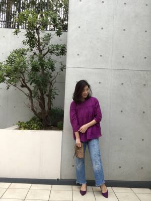 GUティアードブラウスで大人の抜け感！　1990円には見えません