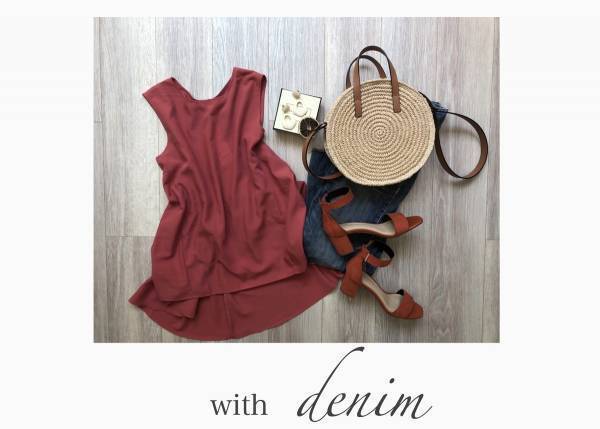 GUバックテールブラウスは1490円で大人上品！　こなれ配色が楽しめます