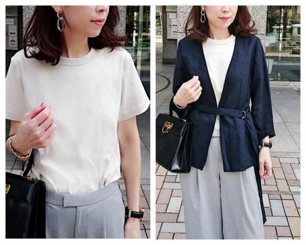 790円なのにtシャツより使える Uniqloのリブuネックtは隠れた名品 19年5月28日 ウーマンエキサイト 3 3