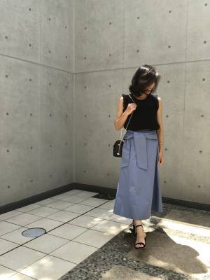 GUウエストタイスカートは、1990円なのに穿き心地抜群＆大人上品コーデが叶う！